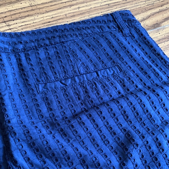 NWOT Merona Navy Blue Eyelet Shorts 14” - Picture 4 of 5